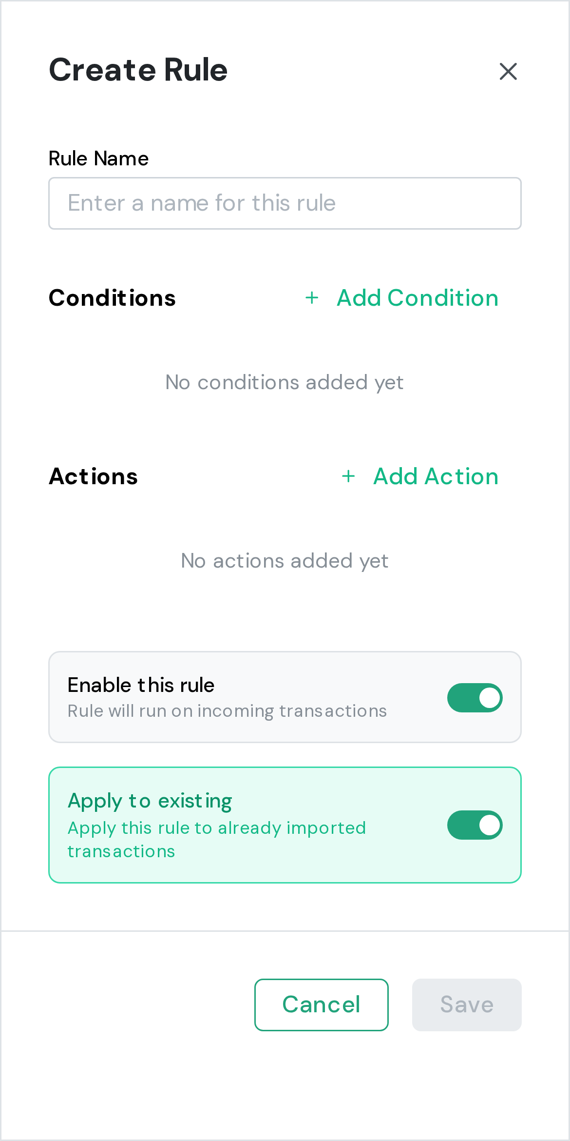 Automation rules on mobile